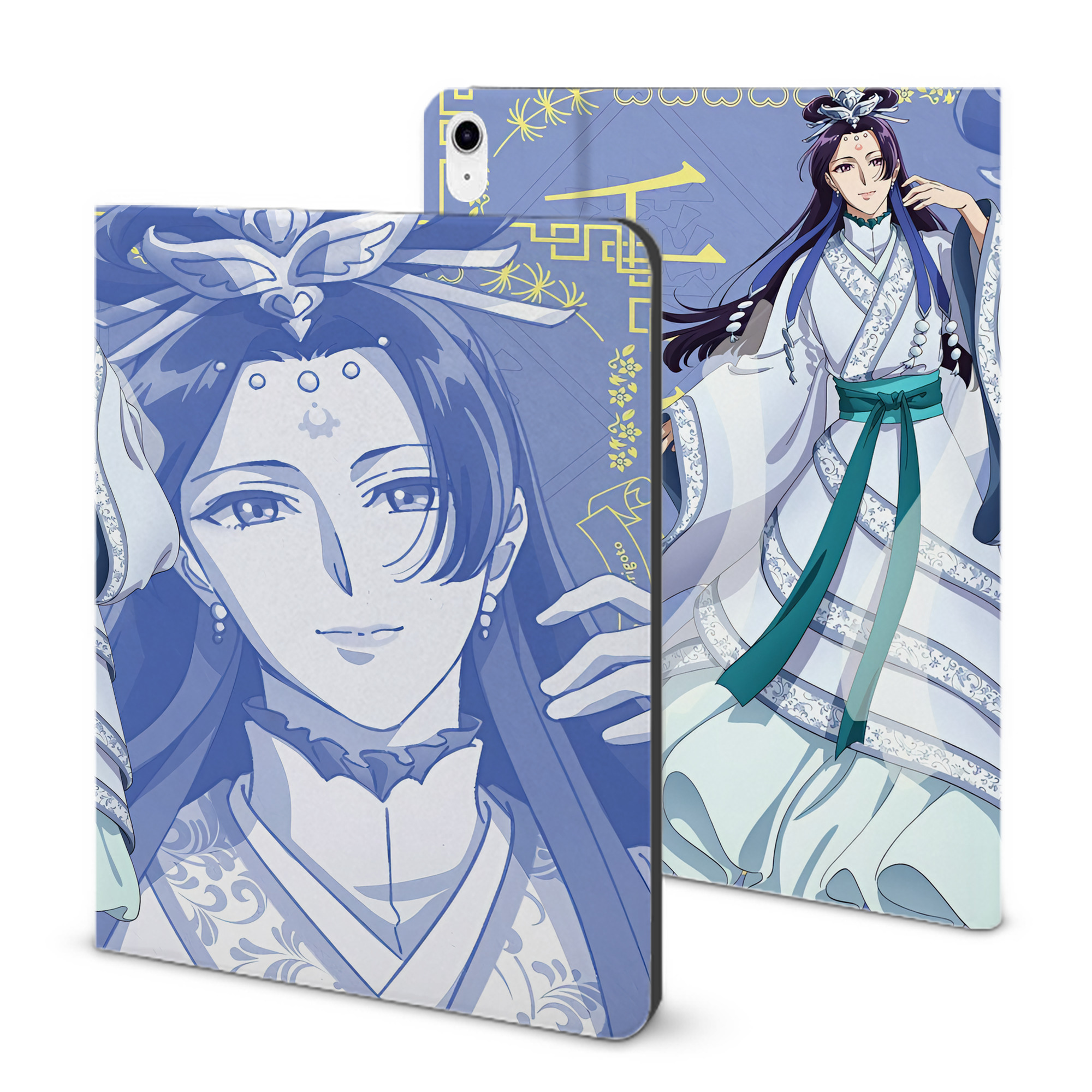 （画像用） 薬屋のひとりごと The Apothecary Diaries IPad ケース ブック型 PUレザー TPU 耐衝撃 軽量 薄型 ペン収納なし 全面保護 IPad 各モデル対応